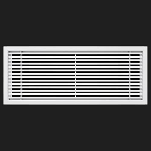 Grille d'aération linéaire 50,8 x 20,3 cm BJADE'S couvercle blanc