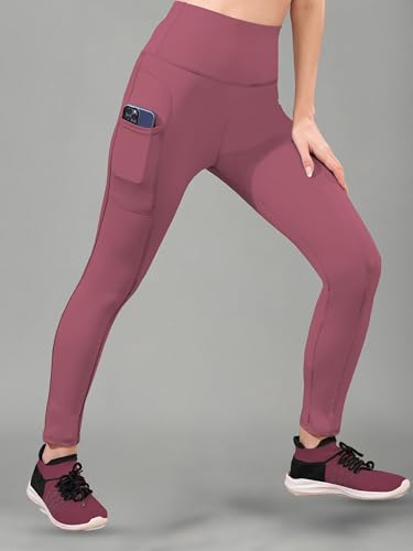 Image of Women High Rise Gym Wear Tights Stretchable Yoga Pants Fitness Leggings Gym Pants Multipurpose Slim Fit Track Pant Workout Active Wear Lower
