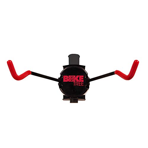 Bike Tree Solo Wall Mount – Single Bicycle Wall Mounted Bike Rack – Adjustable HUBs Allow for Storage of Any Size Bike – Supports up to 50lbs