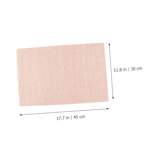Set de table PVC beige isolant et napperons rectangulaires pour restaurant