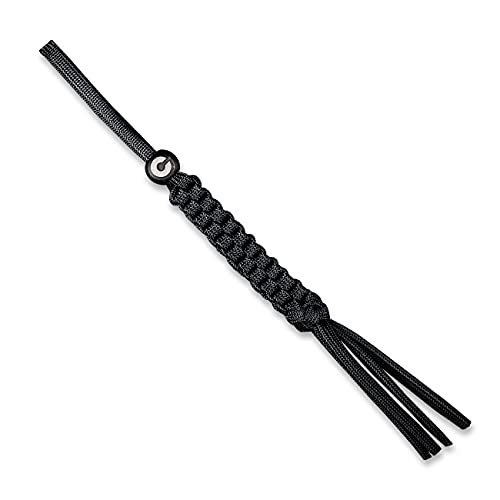 CIVIVI Tied Paracord Lanyard with a Black Sphere 6AL4V Titanium Bead CA-09A