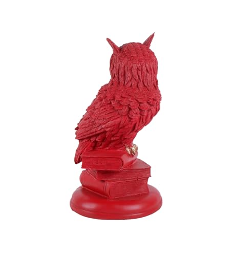 Image of THE WHITE INK DECOR Charming red owl showpeice