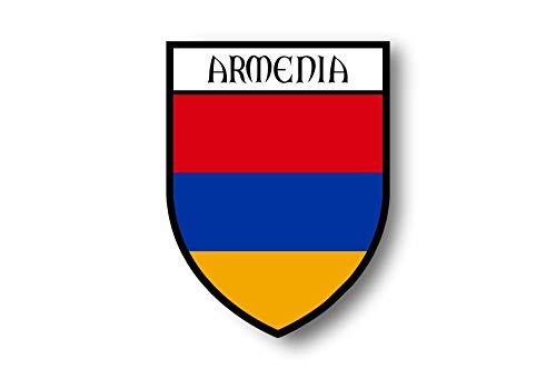 Akachafactory Autocollant Sticker Voiture Moto Blason Ville Drapeau armenie armenien