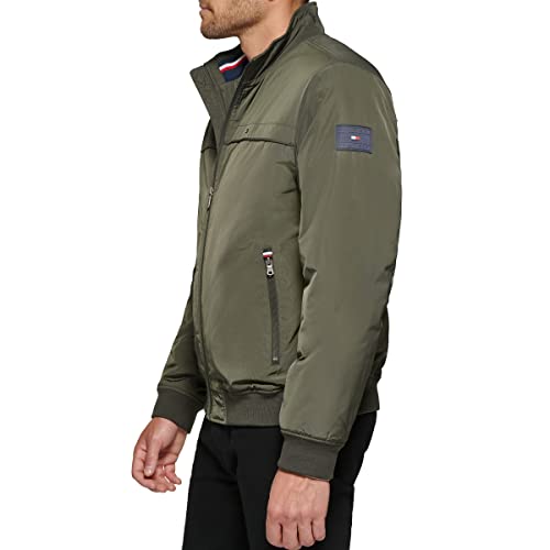 Image of Tommy Hilfiger Men's Performance Faux Memory Bomber Jacket