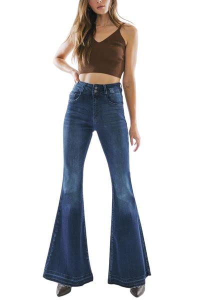 Kancan Ultra High Rise Super Flare Jeans KC7896D2