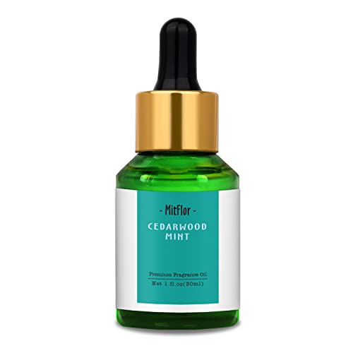 Image of Cedarwood Mint Fragrance Oil, MitFlor Single Scented Oil, Premium Grade Fragrance Oil for Candle Making, Soap Making Scents, Large Size Aromatherapy Oil, Forest Scents for Home Fragrance, 30ml