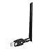 Produktbild JanTeelGO WiFi Adapter, 1200Mbit/s mit 5dBi Antenna, Dualband (5G/866Mbps + 2.4G/300Mbps) WLAN Stick, USB 3.0 WiFi Dongle für Windows/Mac OS/Desktop/Laptop (Externe Antenne)