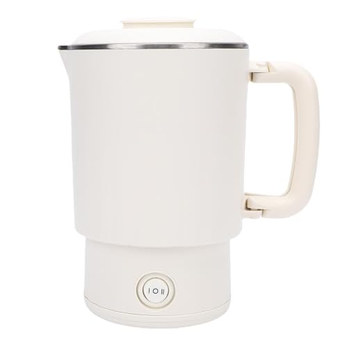 Tetera eléctrica Diydeg 600ml acero inoxidable blanco