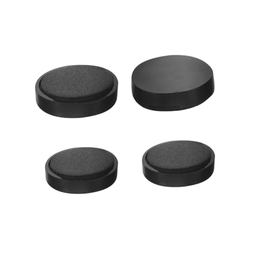 Alasum 4個 シンバルサイレンサー シンバルマグ ックサイレンサー 実用的な磁気サイレンサー シンバル用サイレンサー部分 カウベル用マグネットサイレンサー Black