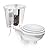 Fluidmaster Toilet Fill Valve & Dual Flush Valve Replacement for 2-Piece Toilets including Glacier Bay 2-Pack
