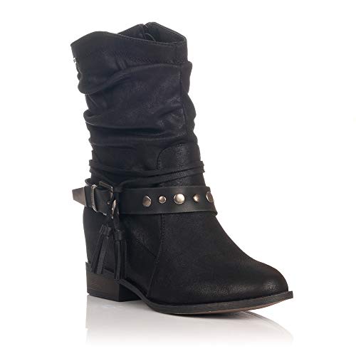 MTNG Collection 57640, Botines para Mujer, (Karma Negro C27784), 39 EU