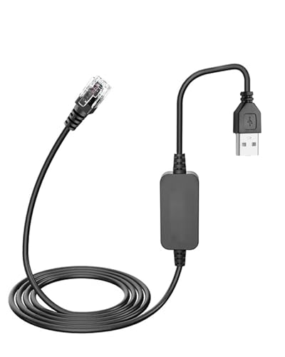 WizFluxMet 1.7m /5.57ft USB A to RJ11 Power Cord Compatible with Uniden Radar Detectors for R8w R8 R7 R4w R4 R3 DFR9 DFR8 DFR7 Replacement for Uniden Radar Detector Power Cord