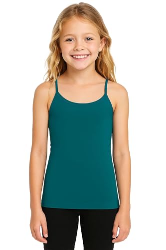 Image of Kurve Girl's Sleeveless Tank Top - Stretch Undershirts Cami Camisole, UV Protective Fabric, Rated UPF 50+ (Made in USA)