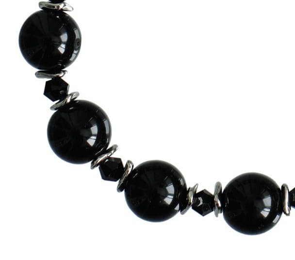 Black Onyx Rosary Bracelet (10mm)4