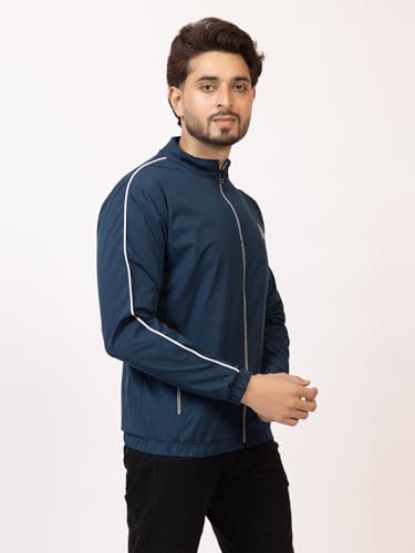 Image of 2nd Sky Semi Winter Wear & Rainy Season Wear Full Sleeve Front Zipper with Pockets Solid Polyester Mens & Boys Windcheater /Jackets