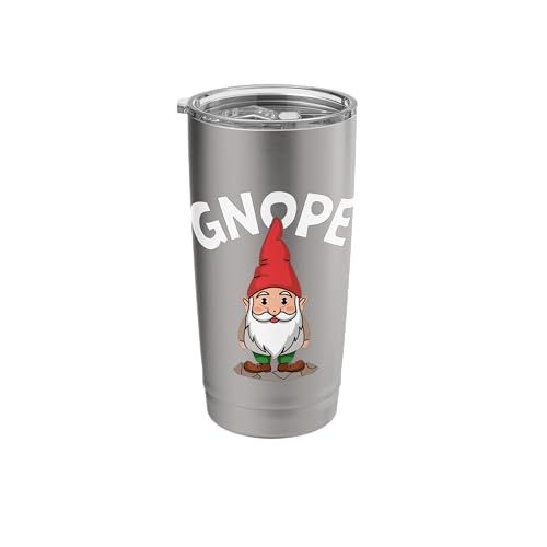 Gnope Tomte Gnome design Funny Scandinavian Nope Stainless Steel Insulated Tumbler