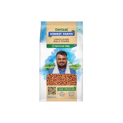 Image of DeHaat Honest Farms Pesticide Free Unpolished Kala Chana 500 GM