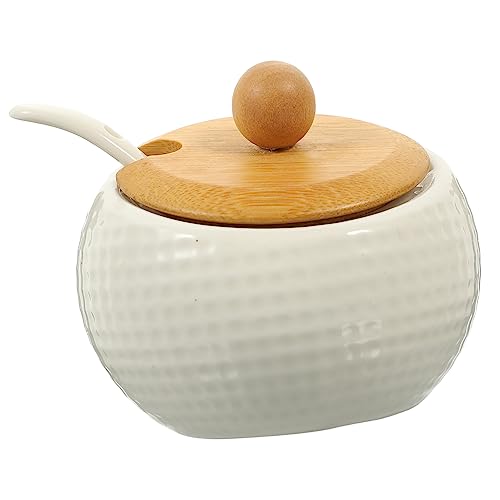 Cabilock Seasoning Jar Set Kitchen Condiment Pots Ceramic Spice Containers Pepper Spice Box for Kitchen Essentials