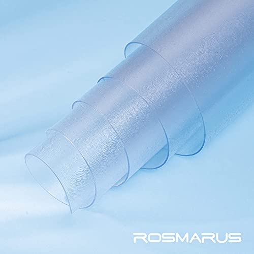 Rosmarus Office Chair Mat For Hardwood Floor 47" X 47", Clear Hard Floor Chair Mats For Home Office, Under Desk Mat For Rolling Chair Floor Protector Pvc Transparent Mat, Square #TOP5