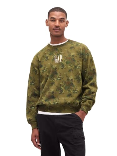 GAP Men's Logo Crewneck Fleece Sweatshirt