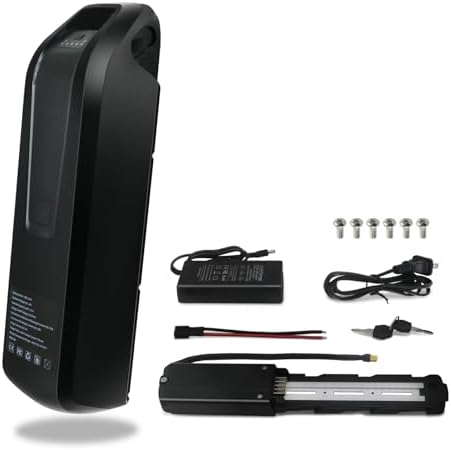 36V 48V Lithium Battery, 36V Ebike Battery 11Ah 17Ah Electric Bike Battery with 2A Fast Charger 30A BMS for 0-1400W Motor, USB Output, Safe Lock, Led Indicator Light, with Base and Charger (36V 11Ah)