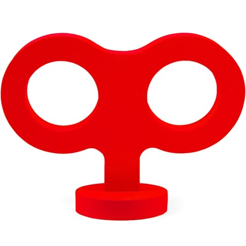 Image of 3D Car Wind Up Key, Cute Clockwork Car Roof Rear /Top /Trunk /Sunroof Decoration Universal Auto Exterior Accessories for DIY Styling & Decoration (Red)