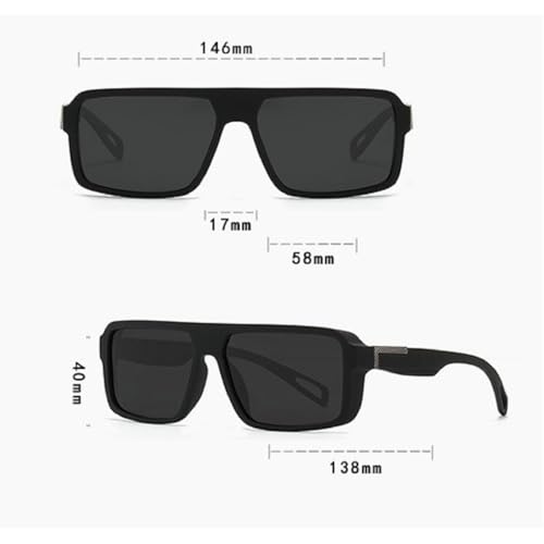 Vintage Square Polarized Sunglasses for Men Fashion Driving Fishing Sun Glasses Male Anti-Glare Women UV400 55972