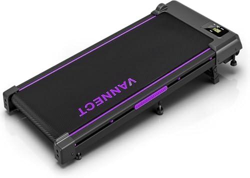 Vanect Laufband, zusammenklappbar, 5 in 1 mit Neigung, 1 – 12 km/h, elektrisches Walking-Pad, Fernbedienung und LED-Display, App, tragbar, für Zuhause, platzsparend, Kapazität 150 kg