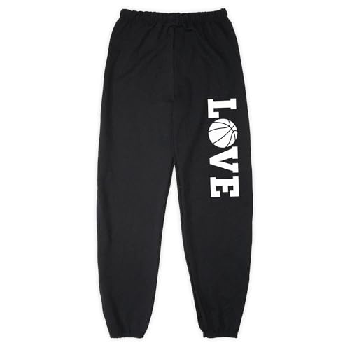 Love Basketball Sweatpants | Basketball Apparel by ChalkTalk Sports | Multiple Colors | Youth and Adult Sizes