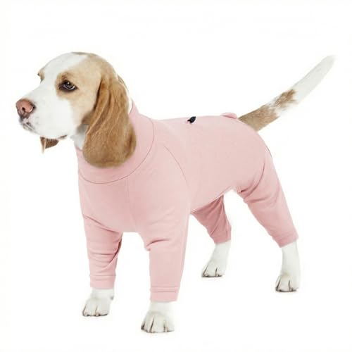 Image of Adjustable Recovery Suit for Small Dogs, Dog Pajamas, Pink, XS