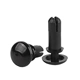 Produktname: Spreizniet Typ R Bolzenabstandshalter, schwarze Pressnietmutter aus Nylon, Typ R, Spreiznagel, Abstandshalter aus Kunststoff, Schnallenclip, Befestigung von Computer-PCB, PC-Platine, Motherboard(R4100 50pcs)