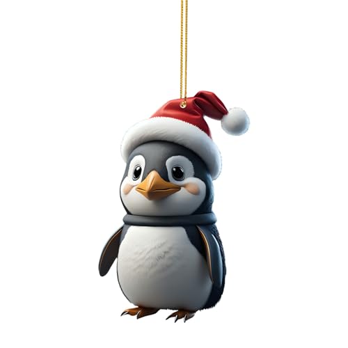 Columpio al aire libre para adultos, dibujos animados, pingüino de Navidad, colgante de casa, colgante de árbol de Navidad, decoración del...