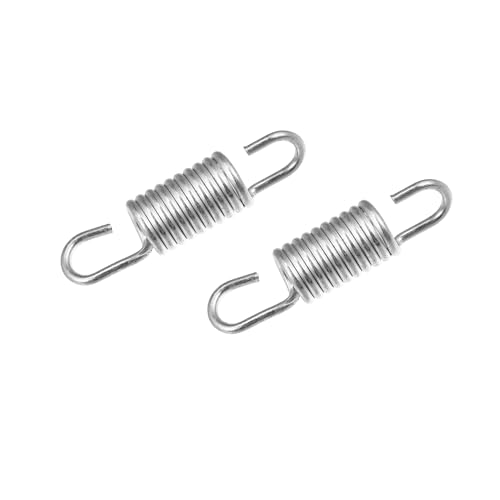 Hihaha 6cm Length Motorcycle Brake Pedal Return Spring /2pcs Silver Tone