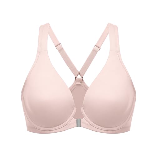 Image of DELIMIRA Women's Front Closure Racerback Plus Size Bra