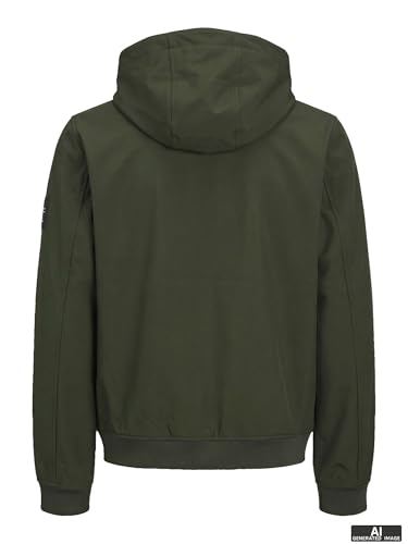 Jack & Jones Jjebasic Softshell Hood Noos Giacca, Rosin, Xl Uomo - 7