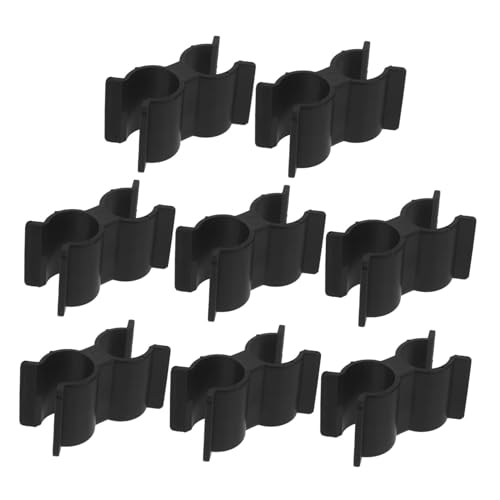 Clips organizador de manguera con fijación doble para un almacenamiento resistente de tubos