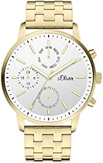 s.Oliver Damen Analog Quarz Uhr mit Edelstahl Armband SO-4322-MM