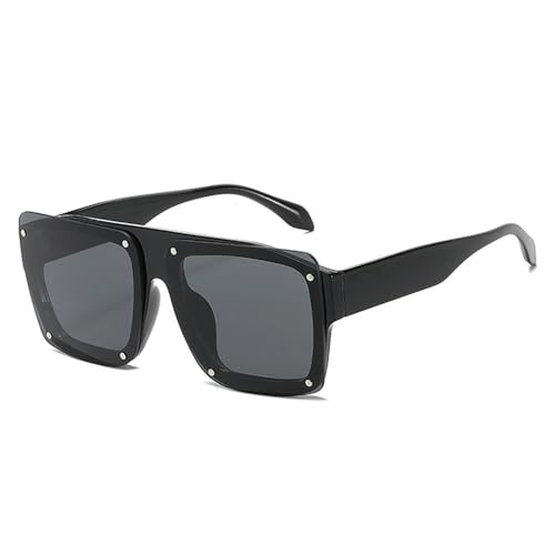 Lunettes de soleil UV400 tendance punk aux finitions rivets