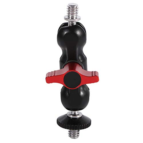 Multi-function Double Ballhead Arm Mount Adapter with Shoe Mount and 1/4 Inch Screw Replacement for DSLR Photography Accessories - Image 3