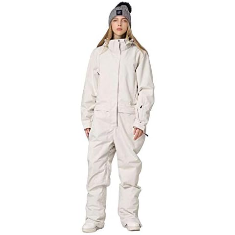 RIUIYELE Women's One Pieces Ski Suits Jumpsuits Couple SKi Suit Coveralls Winter Outdoor Waterproof Snowsuits for Snow Sports Cover