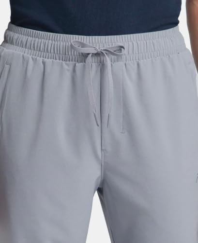 Image of Jockey MV25 Men Recycled Microfiber Elastane Stretch Active Wear Trackpant with Zipper Pockets and StayFresh Treatment
