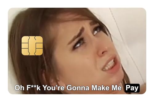 You're Gonna Make Me Pay Credit Card Skin Debit Card Stickers for Key, Debit, Credit, Bank Card 4PCS Card Skin for Adults, 002323b