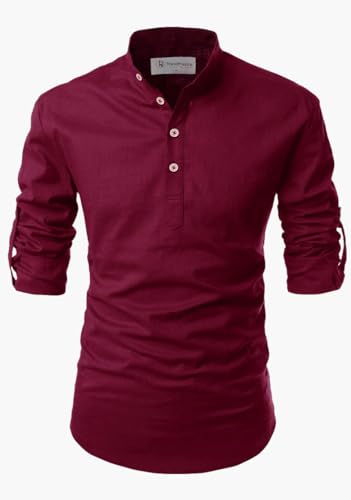 Image of Men's Cotton Blend Short Playful Mix Color Kurta - Pack 2