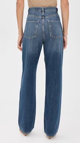 DL1961 Women's DL Aura Karmine Refined Wide Leg High Rise Jeans3