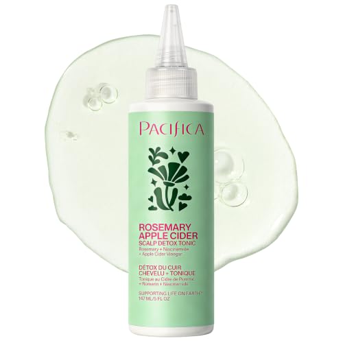 Pacifica Scalp Detox Tonic – Scalp Exfoliator with Glycolic & Salicylic Acid for Clarifying Build...