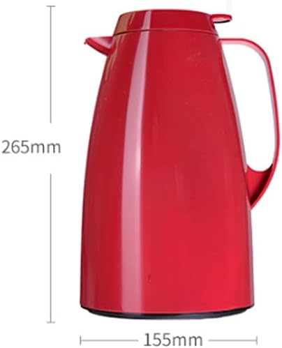 Large-capacity heat preservation pot, easy to carry, hot water, tea, heat preservation for 12 hours, 2.3 liters red