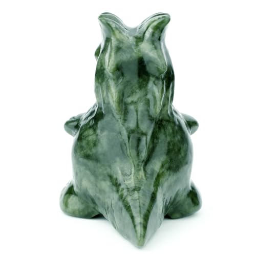 Estatua de Dragón de Jade de 3 pulgadas miniatura 5