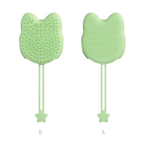 MHADBKH 3. Guante de baño de silicona de doble cara para mascotas, herramienta reutilizable para quitar el pelo y masaje relajante, fácil de lavar, guante de aseo para gatos para desprendimiento