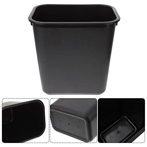 Caneca de basura rectangular negra 3 galones miniatura 4