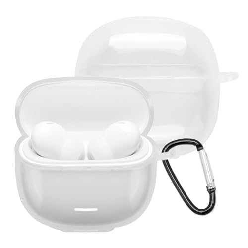 CAUHENYEE Cover per Xiaomi Redmi Buds 8 Lite Custodia, Silicone, Antiurto, Custodia Protettiva per Xiaomi Redmi Buds 8 Lite Auricolari Bluetooth -Trasparente